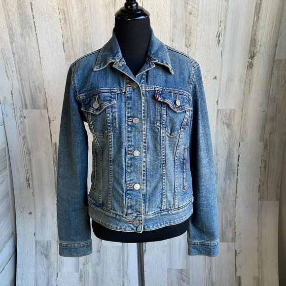 Levi's Jackets & Blazers - Levi's Women's Size Medium Cotton Stretch Denim Jacket Classic Style
